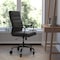 Flash Furniture Black LeatherSoft Roller Wheel Executive Chair GO-2286H-BK-BK-RLB-GG - alternate 1